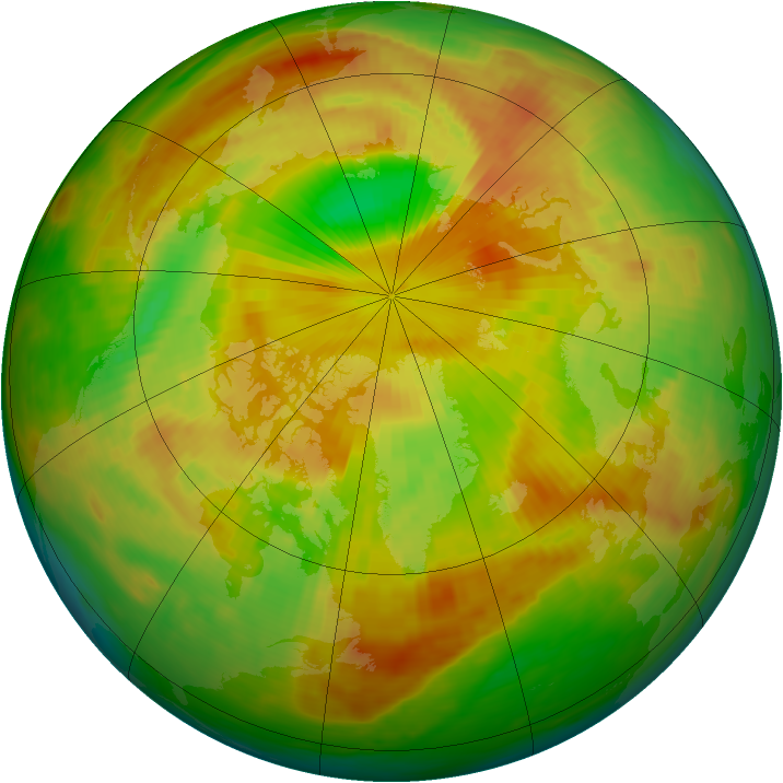 Arctic ozone map for 30 May 1980